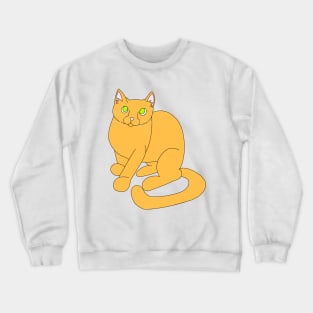 Orange cat Crewneck Sweatshirt